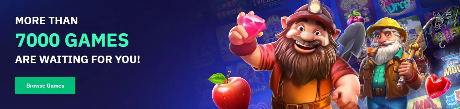 More than 7000 games at Beonbet UK
